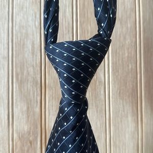 George Machado - Navy Blue and White Tie